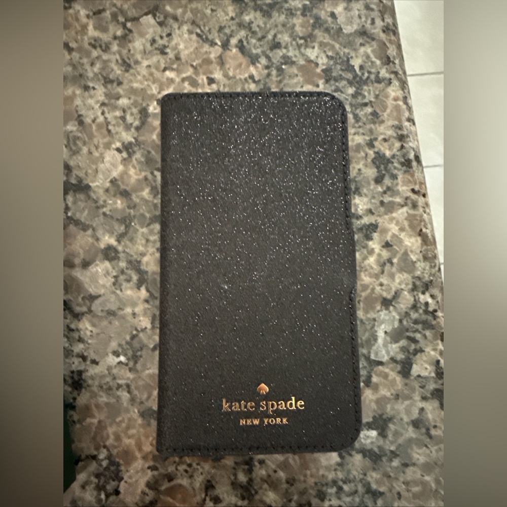 Kate Spade Black Sparkle Phone Case